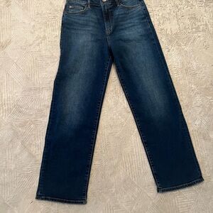 Hudson Jeans Dark Blue Straight Leg Women's Jeans high waist crop size 28